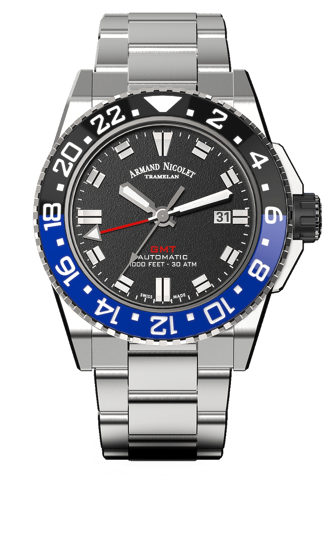 Armand Nicolet JS9 GMT Taucheruhr - Bartels Watches