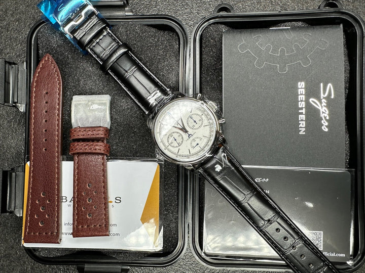 S 438 Chronograph mit Gangreserveanzeige, Seagul ST1906 - Bartels Watches