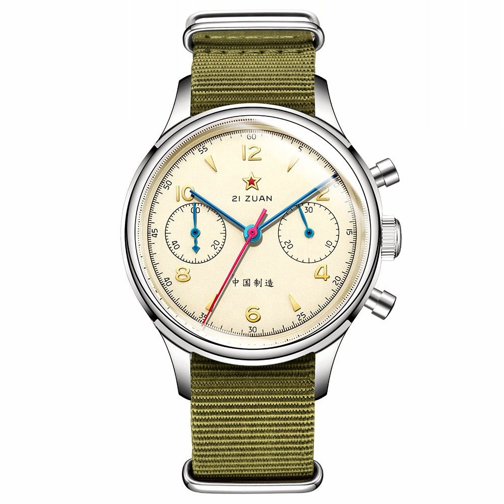Seagull 1963 Chronograph Red Star Reissue - Bartels Watches