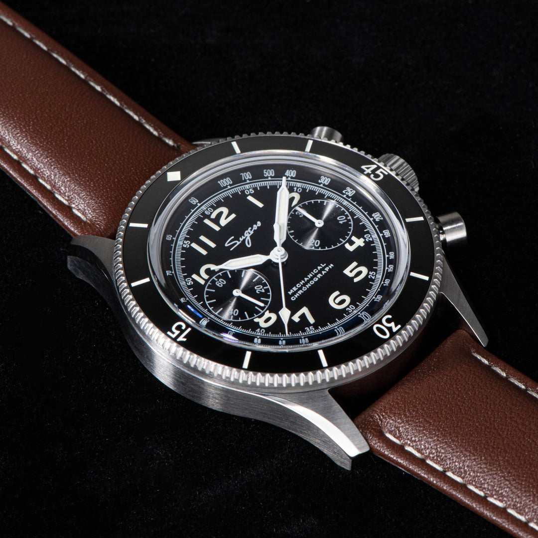 Sugess Pilot Chronograph S432 - Sea-Gull ST19 movement - Bartels Watches