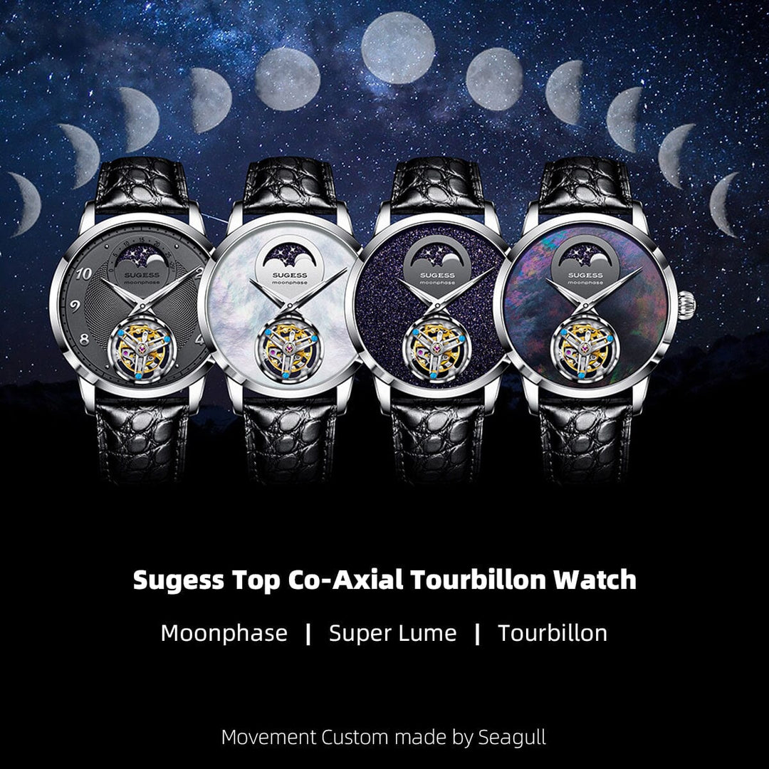 Sugess ST8235 Moon Phase Tourbillon Classic - Bartels Watches