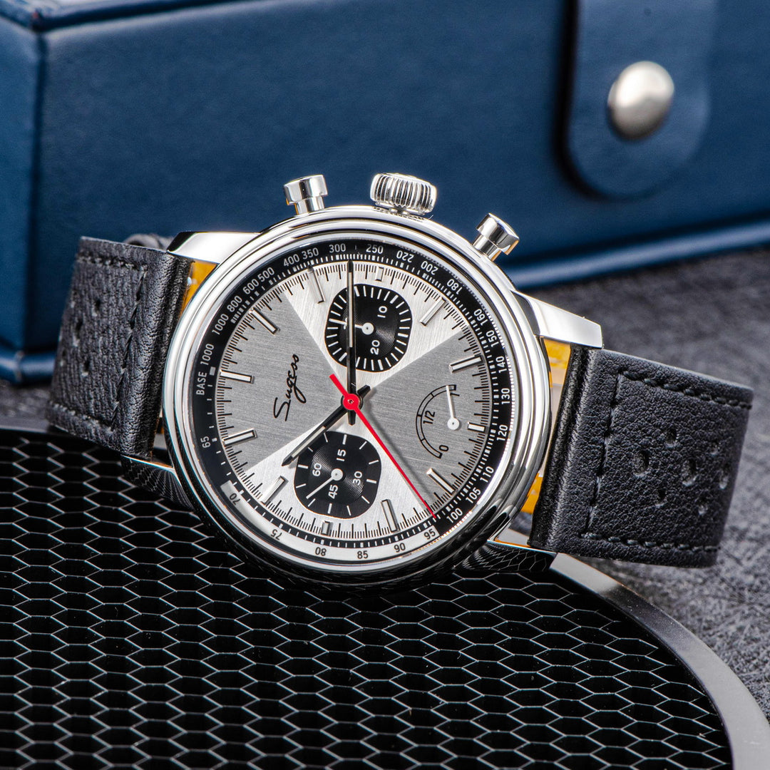 Sugess S438 Chronograph mit Gangreserveanzeige, Seagul ST1906