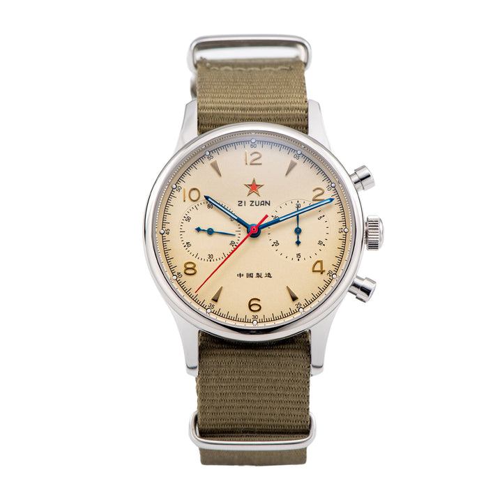 Seagull 1963 Chronograph Red Star Reissue - Bartels Watches