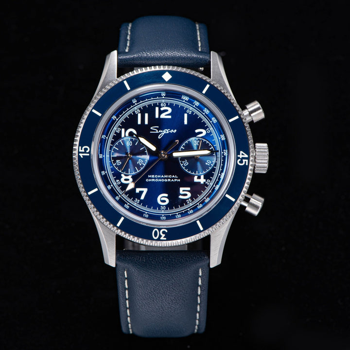 Sugess Pilot Chronograph S432 - Sea-Gull ST19 movement - Bartels Watches