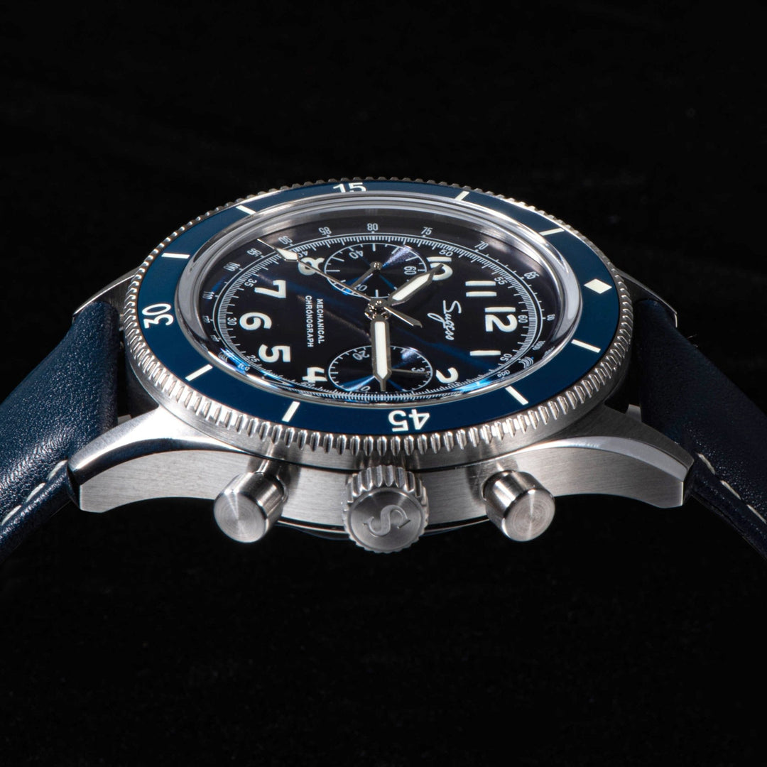 Sugess Pilot Chronograph S432 - Sea-Gull ST19 movement - Bartels Watches